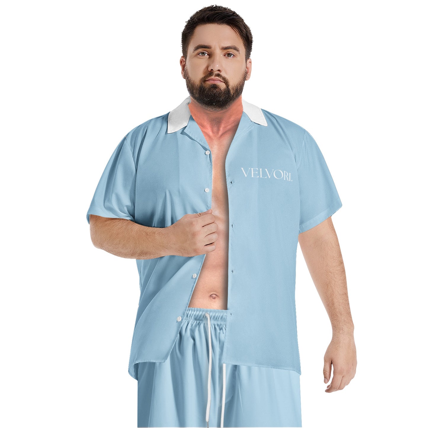 VELVORI. - Palm collection men's t-shirt + shorts set