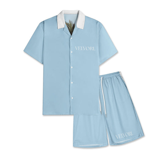 VELVORI. - Palm collection men's t-shirt + shorts set