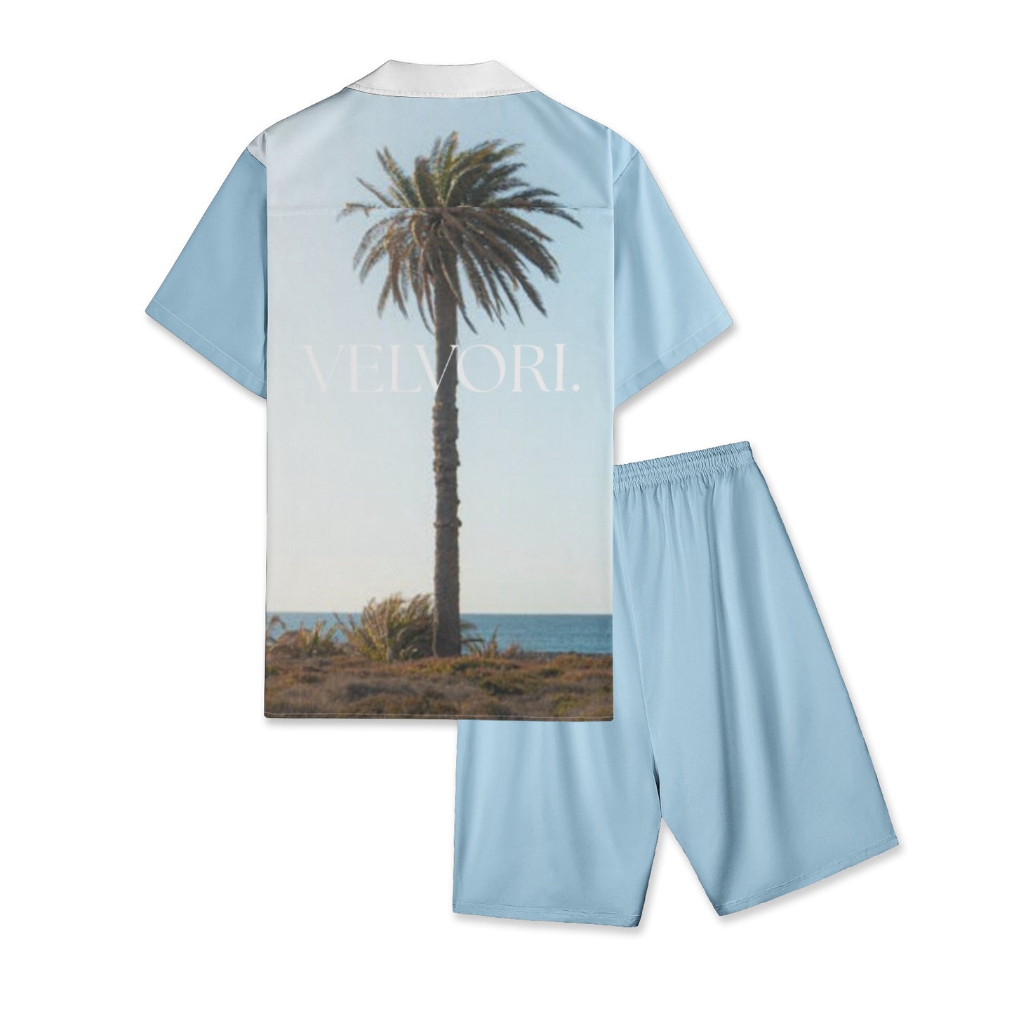VELVORI. - Palm collection men's t-shirt + shorts set